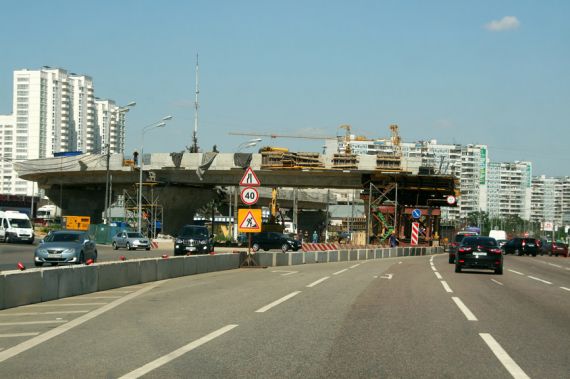 После реконструкции пропускная способность Варшавского шоссе улучшилась на 25%