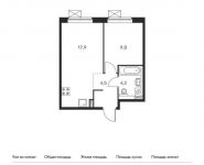 1-комнатная квартира площадью 36.4 кв.м,  | цена 5 237 960 руб. | www.metrprice.ru