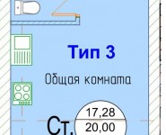 1-комнатная квартира площадью 20 кв.м, Ивановская улица, 1с2 | цена 1 060 000 руб. | www.metrprice.ru