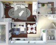 1-комнатная квартира площадью 30 кв.м, Кронштадтский бульвар, 6к1 | цена 3 900 000 руб. | www.metrprice.ru