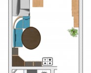 1-комнатная квартира площадью 25 кв.м, Солнечная улица, вл24 | цена 1 399 000 руб. | www.metrprice.ru
