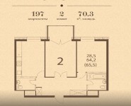 2-комнатная квартира площадью 70.3 кв.м, Рязанский переулок, 13с11Б | цена 22 348 370 руб. | www.metrprice.ru