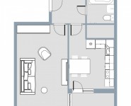 1-комнатная квартира площадью 39 кв.м, Радужная улица, 6/2 | цена 3 533 916 руб. | www.metrprice.ru