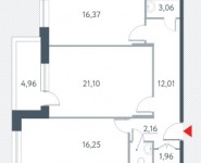 2-комнатная квартира площадью 75.3 кв.м, улица Викторенко, 18с1 | цена 18 720 254 руб. | www.metrprice.ru