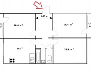 3-комнатная квартира площадью 62.8 кв.м, Речная улица, 14к2 | цена 5 000 000 руб. | www.metrprice.ru