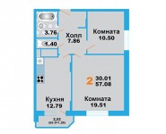 1-комнатная квартира площадью 29 кв.м,  | цена 2 450 000 руб. | www.metrprice.ru