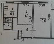 2-комнатная квартира площадью 44.5 кв.м, Реутовская улица, 22к1 | цена 5 200 000 руб. | www.metrprice.ru