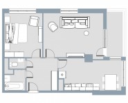 2-комнатная квартира площадью 59 кв.м, Радужная улица, 6/2 | цена 5 639 810 руб. | www.metrprice.ru