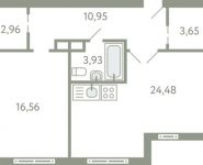 2-комнатная квартира площадью 62.5 кв.м, Березовая ул., 20 | цена 4 117 622 руб. | www.metrprice.ru