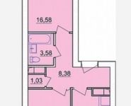 2-комнатная квартира площадью 58 кв.м,  | цена 5 200 000 руб. | www.metrprice.ru