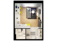 1-комнатная квартира площадью 27.2 кв.м, Георгиевский пр-кт, 33к2 | цена 4 517 920 руб. | www.metrprice.ru