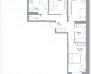 3-комнатная квартира площадью 74.08 кв.м, Новорязанское шоссе, 11, корп.11 | цена 5 012 252 руб. | www.metrprice.ru