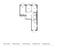 3-комнатная квартира площадью 91.3 кв.м, Поляны ул, 5Ак2 | цена 13 074 160 руб. | www.metrprice.ru