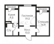 2-комнатная квартира площадью 68 кв.м, Машкова ул., 9С1 | цена 31 000 000 руб. | www.metrprice.ru