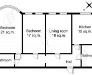 3-комнатная квартира площадью 100 кв.м, Милютинский переулок, 3 | цена 78 300 000 руб. | www.metrprice.ru