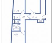 3-комнатная квартира площадью 109.4 кв.м, Кудрявцева, 14 | цена 10 611 800 руб. | www.metrprice.ru