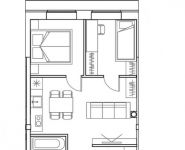 3-комнатная квартира площадью 49.1 кв.м в Лофт-проект "Kleinhouse", Красносельская Нижн. улица, д.35 | цена 16 386 447 руб. | www.metrprice.ru