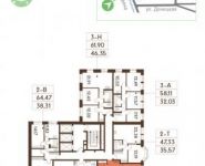 3-комнатная квартира площадью 58 кв.м, Донецкая ул., 30С1 | цена 6 526 915 руб. | www.metrprice.ru