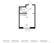 1-комнатная квартира площадью 25.5 кв.м, Высоковольтный пр., 5 | цена 4 722 600 руб. | www.metrprice.ru