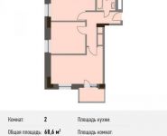 2-комнатная квартира площадью 68.6 кв.м, Береговой пр., ВЛ5 | цена 15 503 600 руб. | www.metrprice.ru