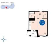 1-комнатная квартира площадью 45.4 кв.м, Бородинская ул. | цена 3 490 000 руб. | www.metrprice.ru