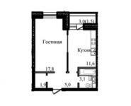 1-комнатная квартира площадью 42 кв.м, проезд Ветеранов, 10к2 | цена 2 500 000 руб. | www.metrprice.ru