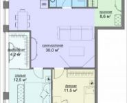 2-комнатная квартира площадью 74.5 кв.м в Лофт-проект "Kleinhouse", Старокрымская улица, 13с1 | цена 25 814 250 руб. | www.metrprice.ru