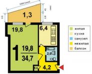 1-комнатная квартира площадью 35 кв.м, Якушкина пр., 3 | цена 6 180 000 руб. | www.metrprice.ru