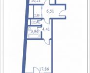 1-комнатная квартира площадью 54.2 кв.м, Кудрявцева, 15 | цена 6 300 815 руб. | www.metrprice.ru