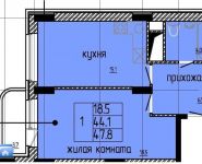1-комнатная квартира площадью 47 кв.м, Серпуховская ул., 3 | цена 2 650 000 руб. | www.metrprice.ru