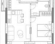 2-комнатная квартира площадью 37.19 кв.м, 1-я улица Леонова, 1 | цена 7 135 050 руб. | www.metrprice.ru