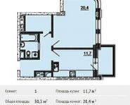 1-комнатная квартира площадью 51.7 кв.м, Рогожский Вал ул, 11 | цена 19 157 265 руб. | www.metrprice.ru