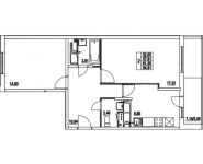 2-комнатная квартира площадью 61.36 кв.м, 2-я Муравская | цена 7 947 838 руб. | www.metrprice.ru