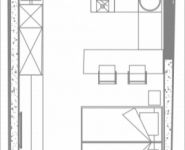 1-комнатная квартира площадью 26.77 кв.м, 1-я улица Леонова, 1 | цена 6 228 522 руб. | www.metrprice.ru