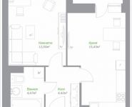 1-комнатная квартира площадью 37.76 кв.м, Володарское шоссе, 22, корп.22 | цена 2 921 038 руб. | www.metrprice.ru