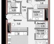 2-комнатная квартира площадью 59.9 кв.м в ЖК "РЕНОМЭ", Киевское шоссе 23-й км, 5к1 | цена 8 122 440 руб. | www.metrprice.ru