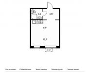 1-комнатная квартира площадью 27.2 кв.м,  | цена 2 828 800 руб. | www.metrprice.ru