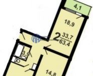 2-комнатная квартира площадью 63 кв.м, Юго-Восточная ул. | цена 6 200 000 руб. | www.metrprice.ru