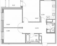 3-комнатная квартира площадью 88.51 кв.м, Лазоревый пр., 3 | цена 16 885 052 руб. | www.metrprice.ru