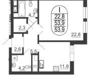 1-комнатная квартира площадью 53 кв.м, Серпуховский Вал ул. | цена 13 222 047 руб. | www.metrprice.ru