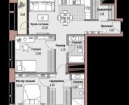 3-комнатная квартира площадью 72.4 кв.м в ЖК "РЕНОМЭ", Ильменский проезд, 17к3 | цена 12 489 000 руб. | www.metrprice.ru