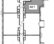 1-комнатная квартира площадью 45 кв.м, Рязанский переулок , д. 13 | цена 13 084 280 руб. | www.metrprice.ru