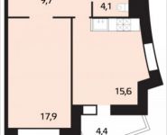 1-комнатная квартира площадью 47.8 кв.м, Дениса Давыдова, 2 | цена 3 608 900 руб. | www.metrprice.ru