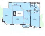 3-комнатная квартира площадью 159 кв.м в ЖК "Дача Сталина", Староволынская ул., 12к5 | цена 48 000 000 руб. | www.metrprice.ru