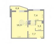 1-комнатная квартира площадью 38 кв.м, Атласова ул., 5 | цена 4 900 000 руб. | www.metrprice.ru
