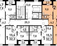 2-комнатная квартира площадью 55.8 кв.м,  | цена 5 845 050 руб. | www.metrprice.ru
