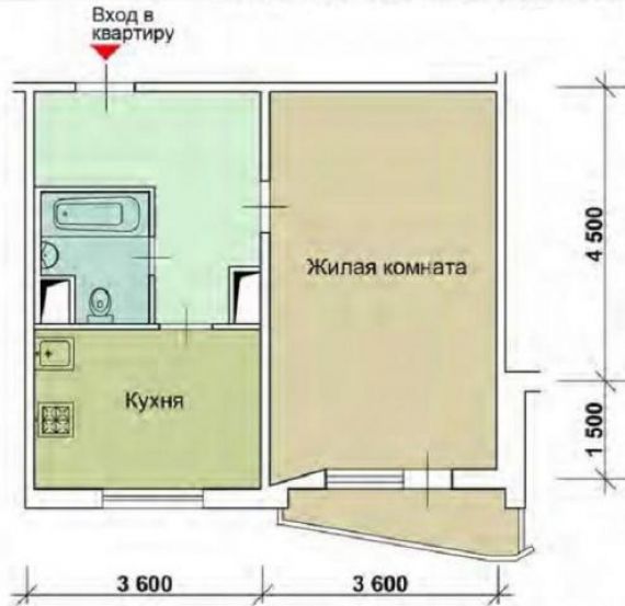 Дизайн двухкомнатной квартиры распашонки п44т - дизайн двухк.