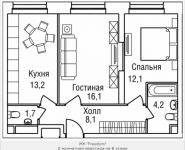 2-комнатная квартира площадью 56 кв.м, 3-й Силикатный проезд, вл. 4, корп. 2 | цена 10 310 755 руб. | www.metrprice.ru