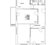 3-комнатная квартира площадью 71.41 кв.м, 2-я Муравская | цена 9 681 482 руб. | www.metrprice.ru