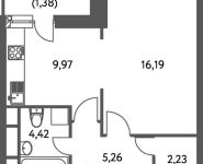 3-комнатная квартира площадью 69.4 кв.м, Грайвороновский 1-й проезд, вл3к1 | цена 11 201 160 руб. | www.metrprice.ru